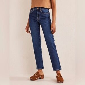 Boden Indigo Blue Mid Rise Cigarette Straight Fit Jeans Size 27